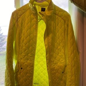 Womens Under Armor bright yellow light winter coat